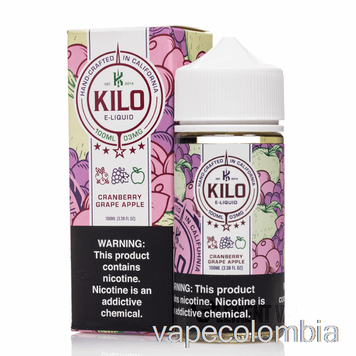 Vape Desechable Arándano Uva Manzana - Kilo Revival - 100ml 6mg